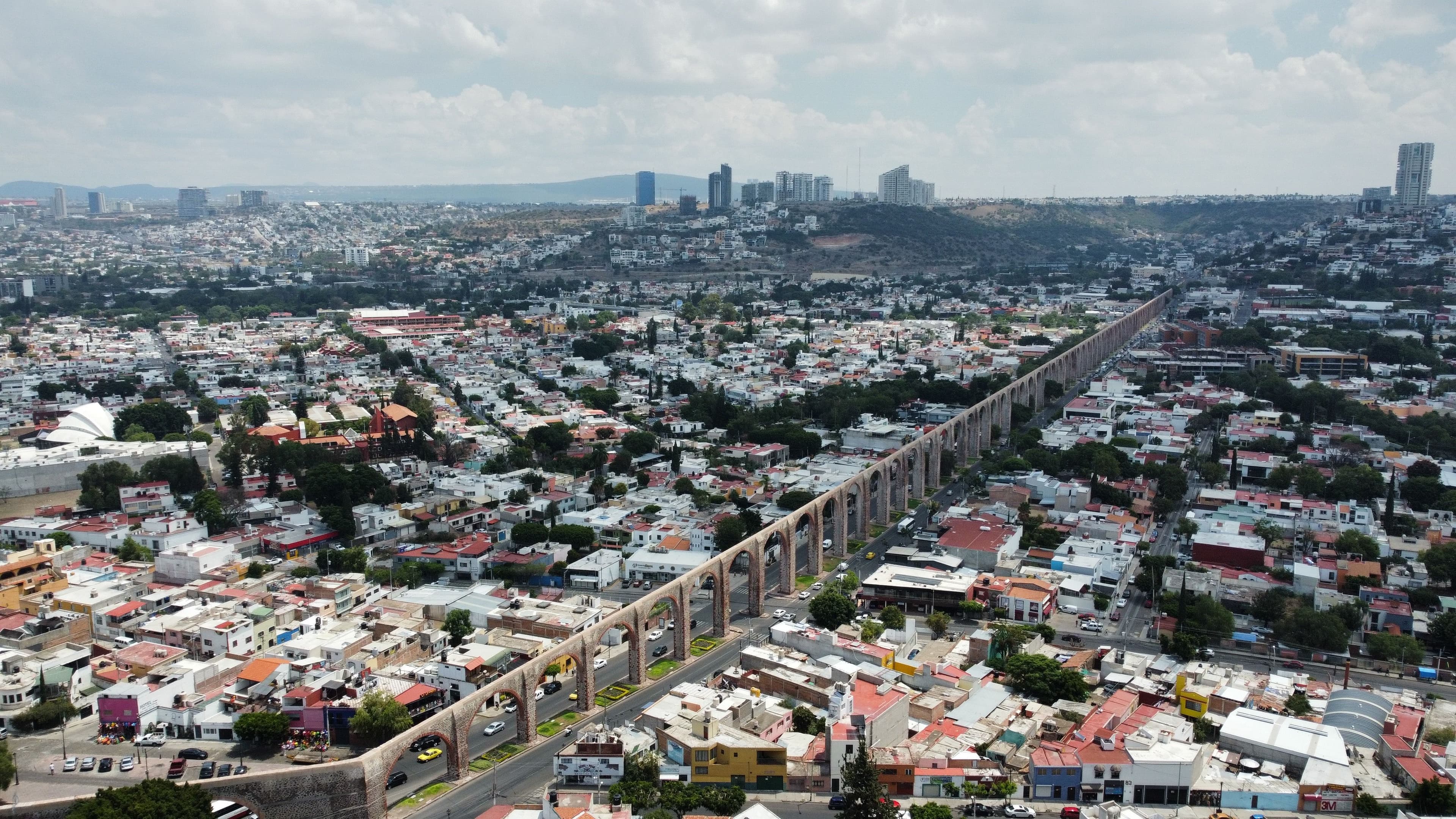 Historic streets and architecture in Queretaro, Mexico